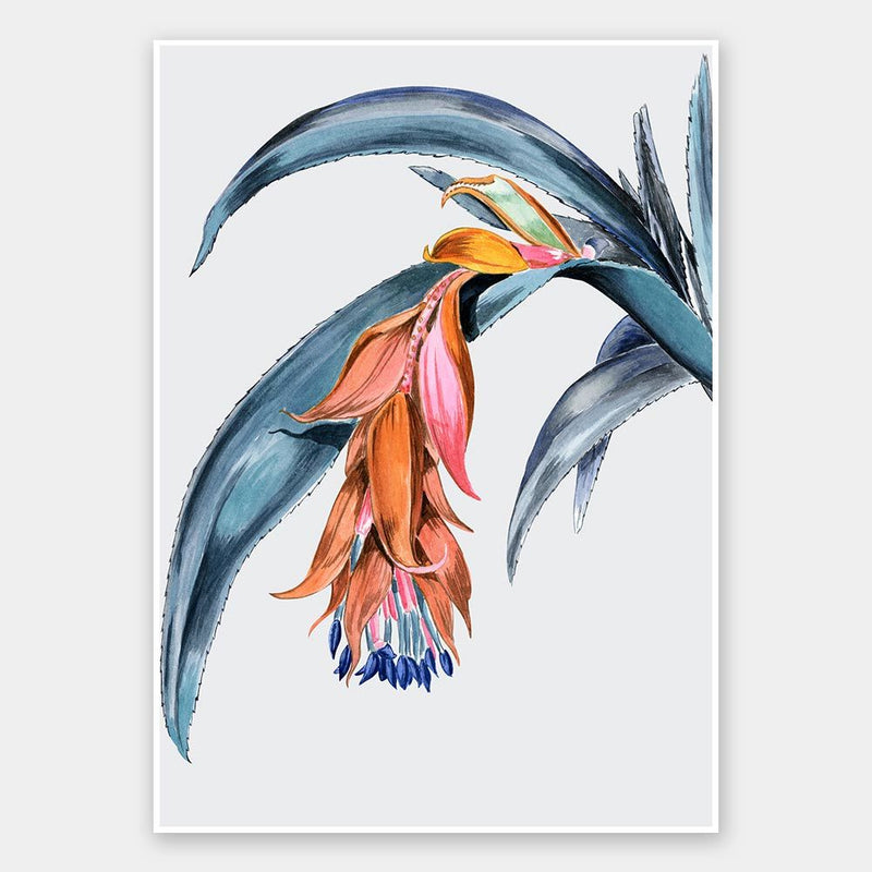 Crimson Bloom Dusk Unframed Art Print
