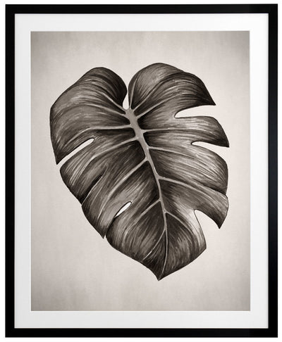 Verdure I Sepia Framed Art Print