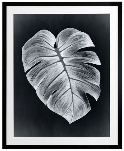 Verdure I Midnight Framed Art Print