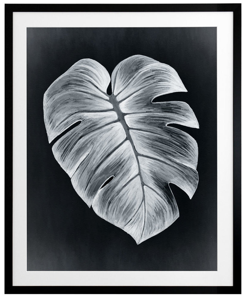 Verdure I Midnight Framed Art Print