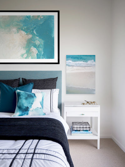 Blue Marble Canvas Art Print | Lifestyle