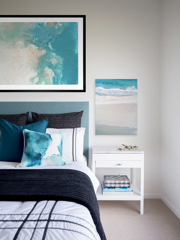 Blue Marble Canvas Art Print | Lifestyle