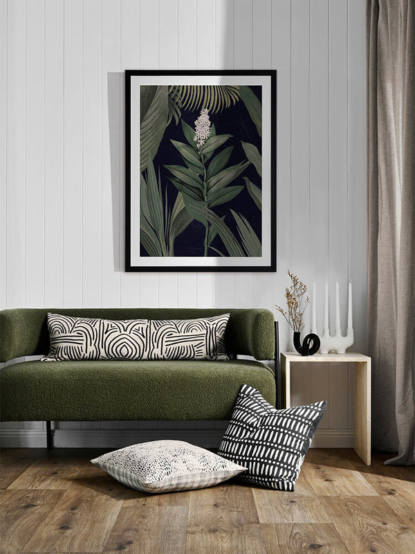 Dark Flora I Framed Art Print | Lifestyle