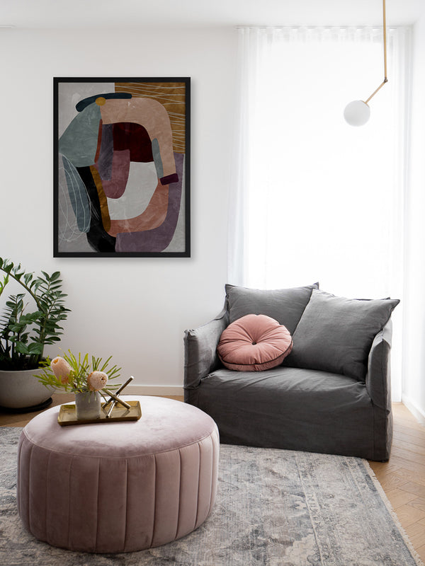 Concentric II Framed Art Print | Lifestyle