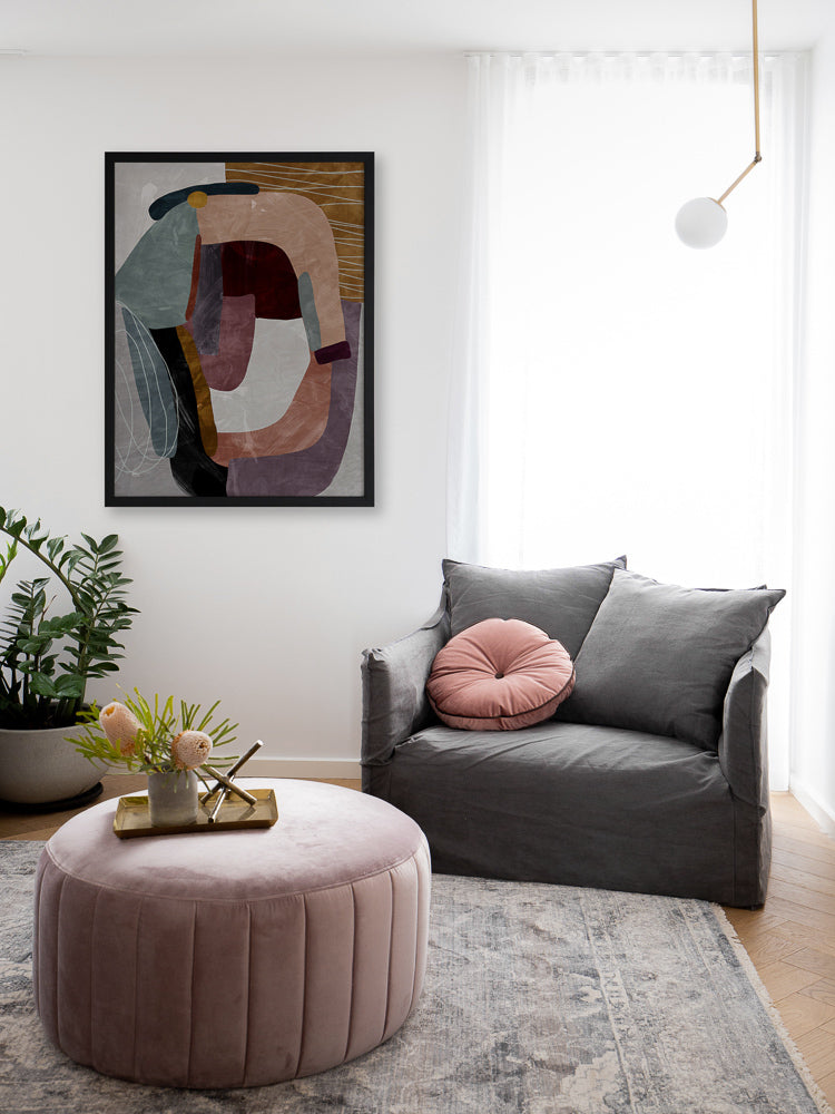 Concentric II Framed Art Print | Lifestyle