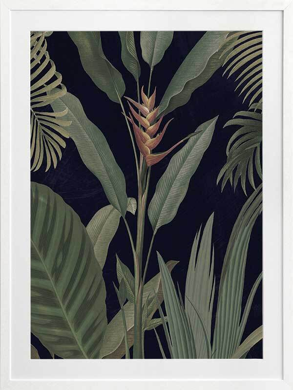 Dark Flora II Framed Art Print