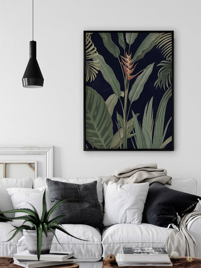 Dark Flora II Canvas Art Print | Lifestyle