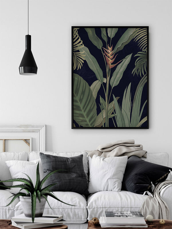 Dark Flora II Canvas Art Print | Lifestyle