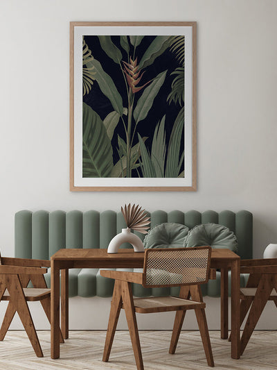 Dark Flora II Framed Art Print | Lifestyle