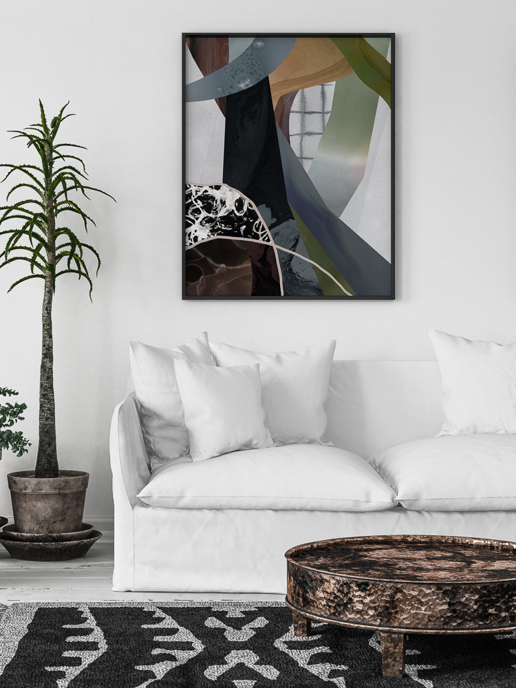 Wires Crossed Framed Art Print | Lifestyle