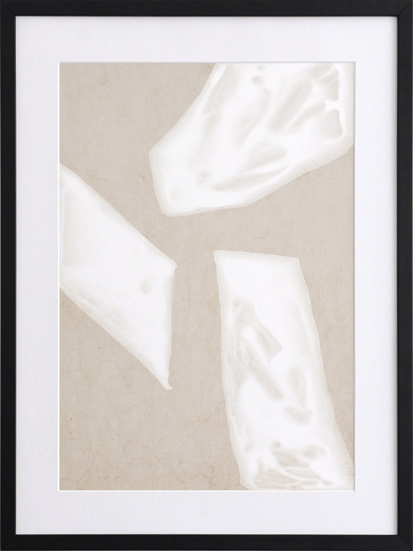 Blanc Spaces III Framed Art Print