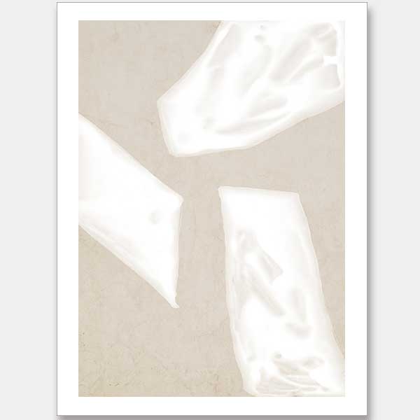 Blanc Spaces III Unframed Art Print