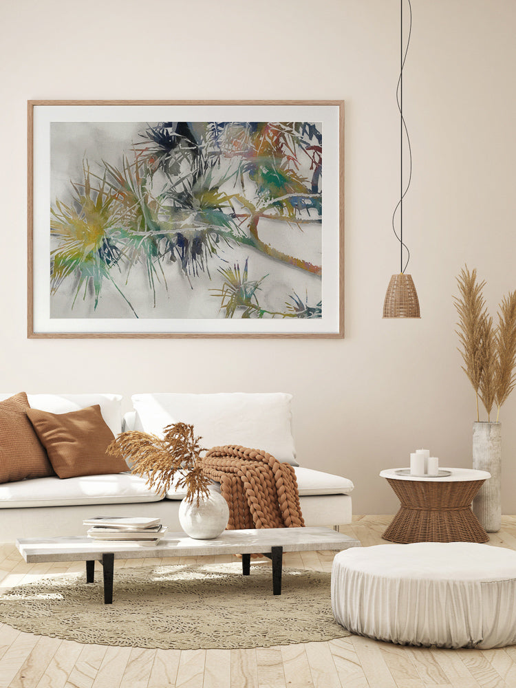 Pandan Beach Framed Art Print