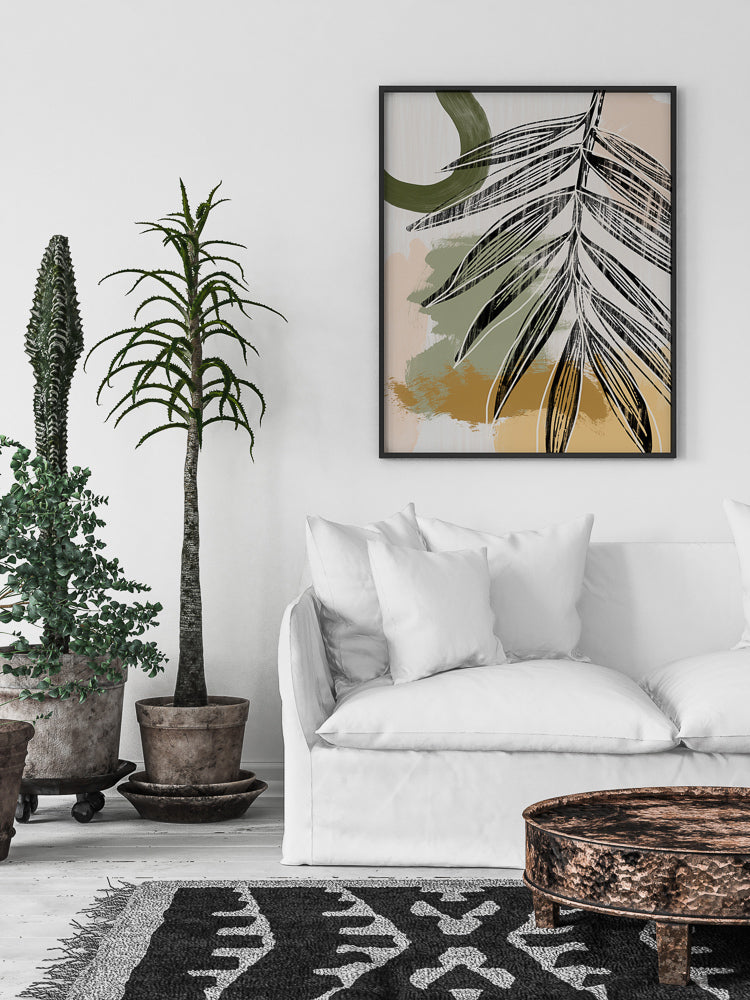 Palmier II Framed Art Print | Lifestyle