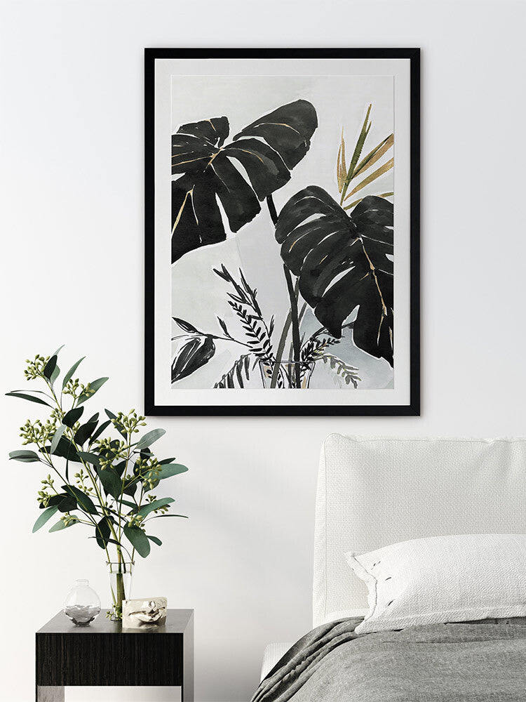 Midnight Tropics I Framed Art Print