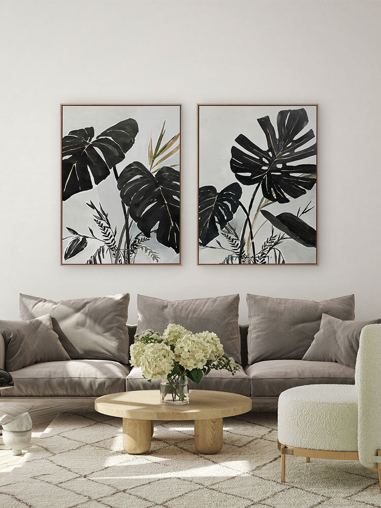 Midnight Tropics II Canvas Art Print