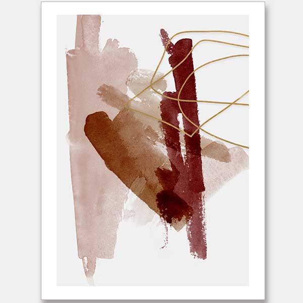 Sienna Sketch I Unframed Art Print