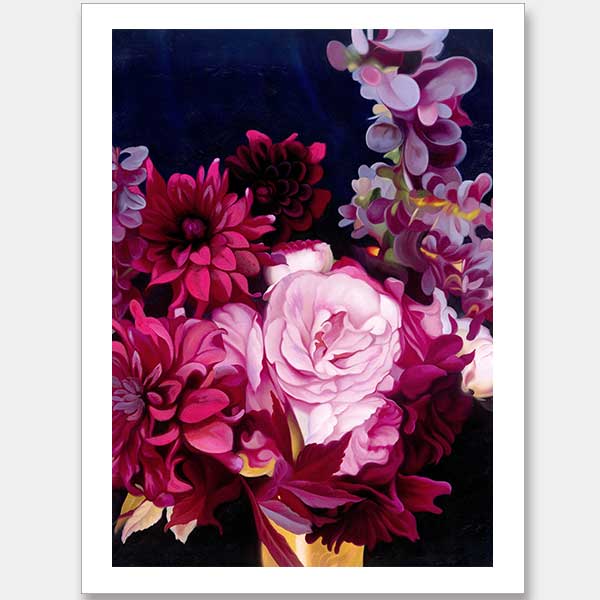 Midnight Blooms Unframed Art Print