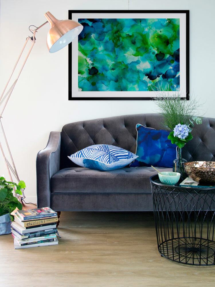 Blue Lagoon Framed Art Print | Lifestyle