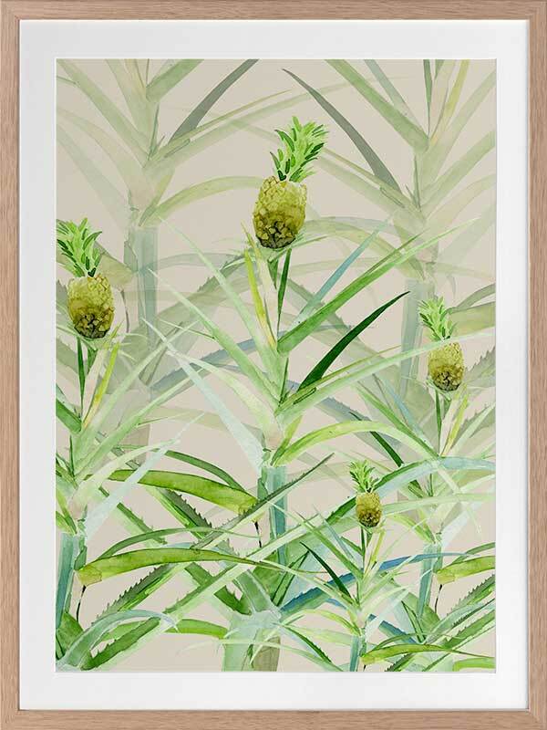 Jagged Little Ananas Framed Art Print