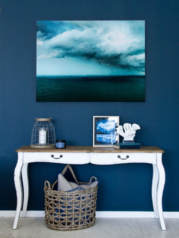 Sombre Seas Canvas Art Print | Lifestyle