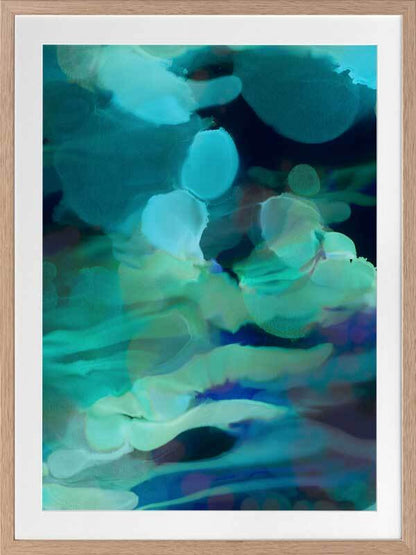 Green Lights Framed Art Print