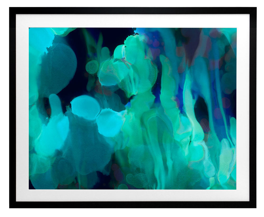 Green Lights Framed Art Print