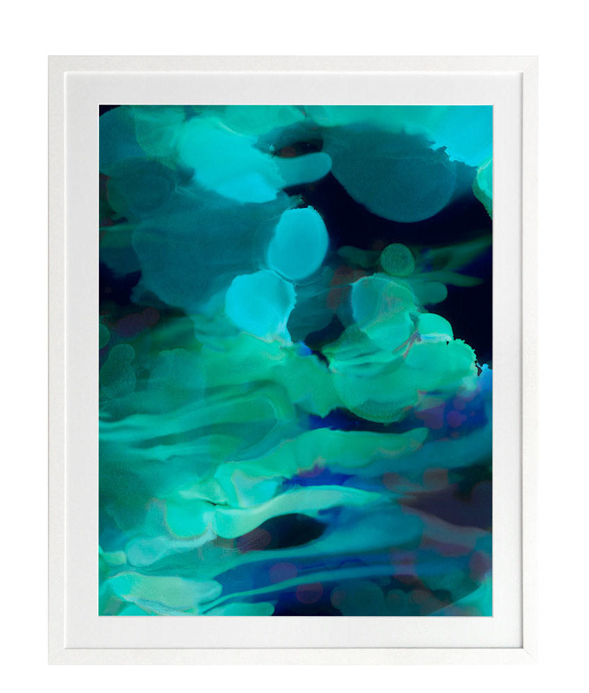 Green Lights Framed Art Print