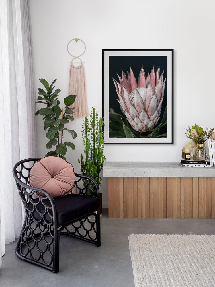 King of Flowers Framed Art Print | Lifestyle