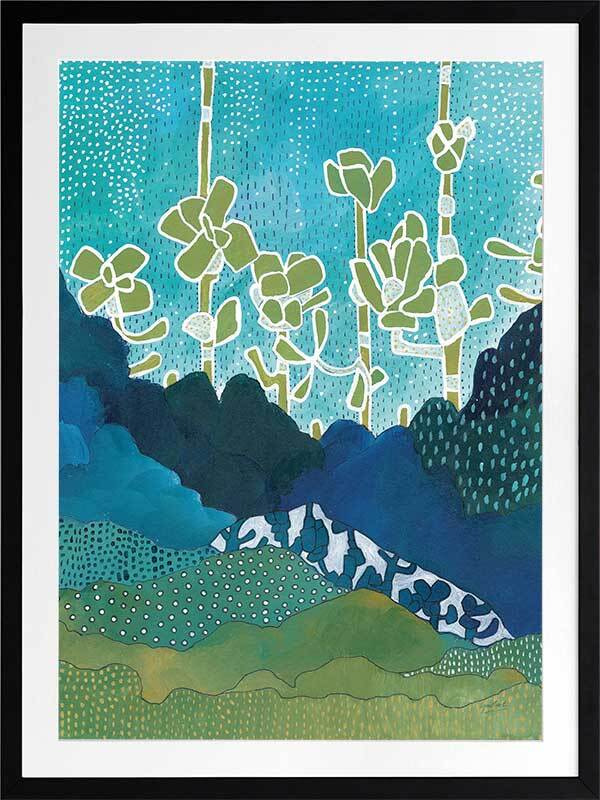 Sea of Succulents I Framed Art Print