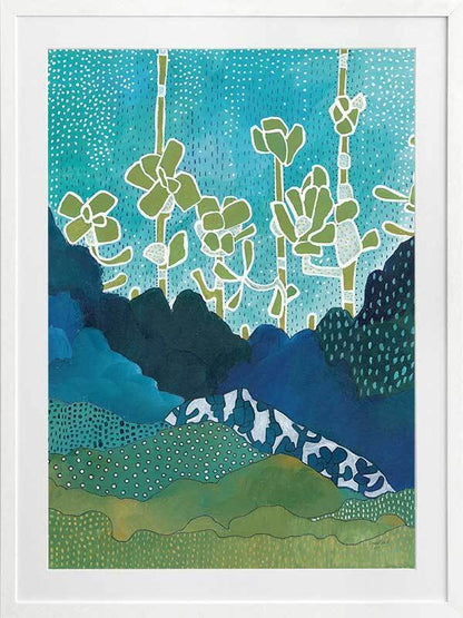 Sea of Succulents I Framed Art Print