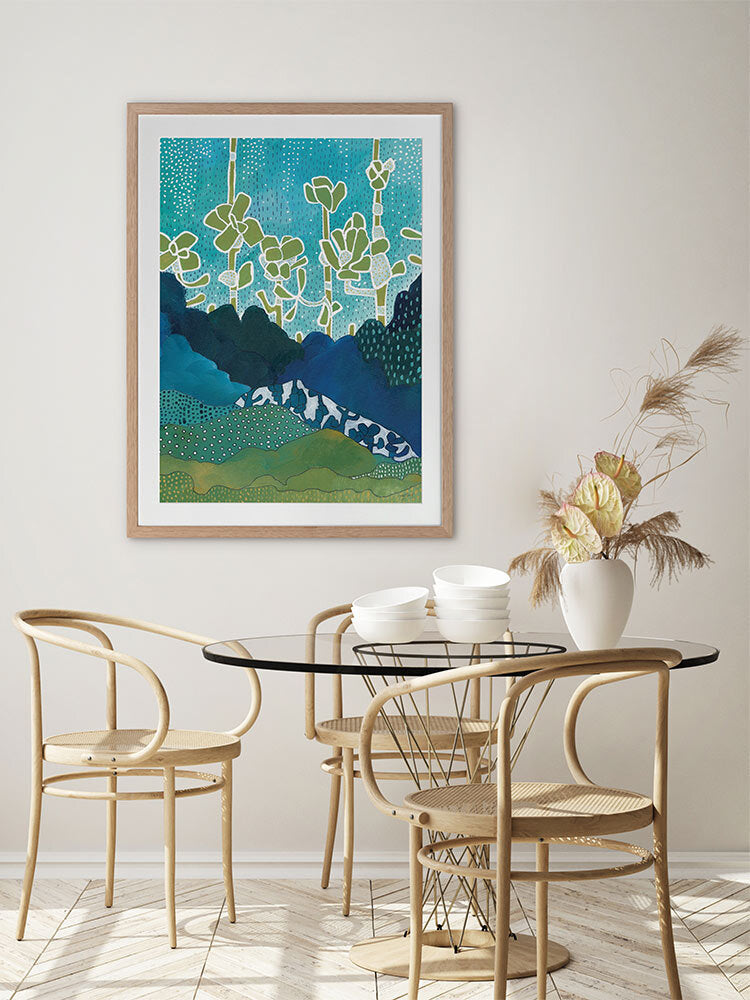 Sea of Succulents I Framed Art Print | Lifestyle