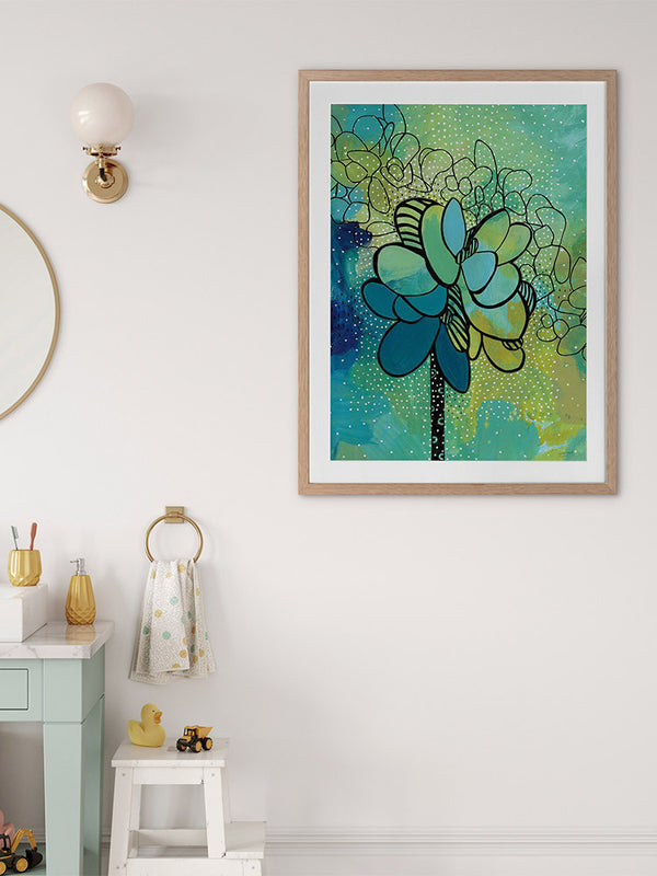 Sea of Succulents II Framed Art Print | Lifestyle