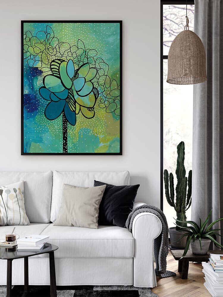 Sea of Succulents II Canvas Art Print | Lifestyle