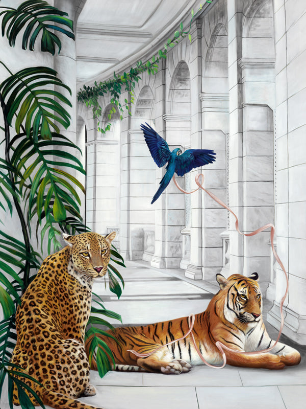 Big Cat Club Canvas Art Print