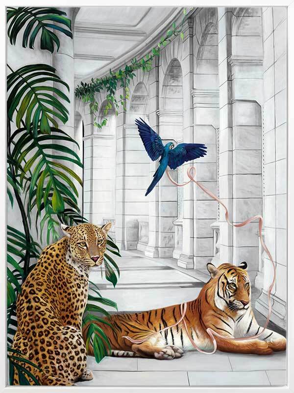 Big Cat Club Canvas Art Print