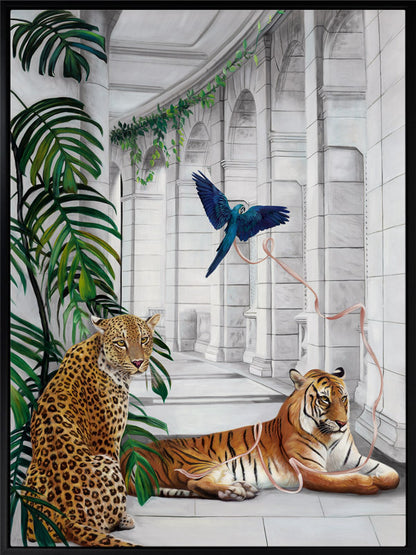 Big Cat Club Canvas Art Print