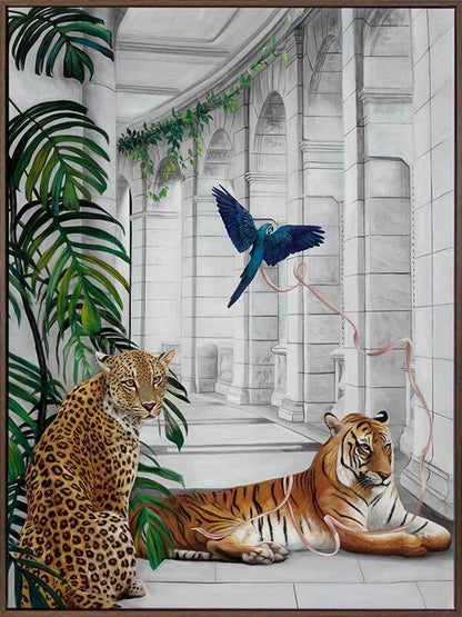 Big Cat Club Canvas Art Print