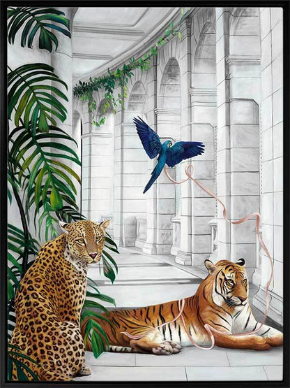 Big Cat Club Canvas Art Print