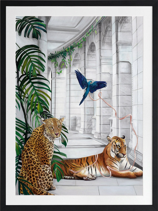 Big Cat Club Framed Art Print