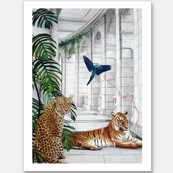 Big Cat Club Unframed Art Print