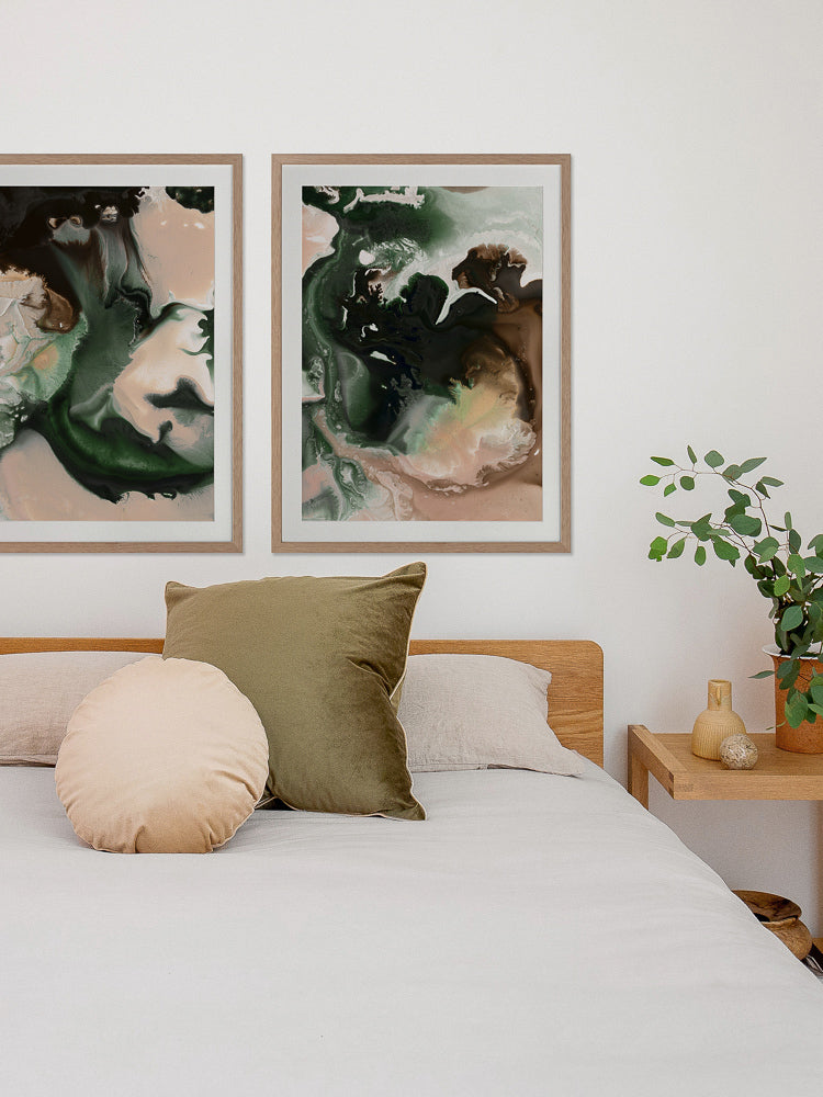 Molten Rock II Framed Art Print | Lifestyle