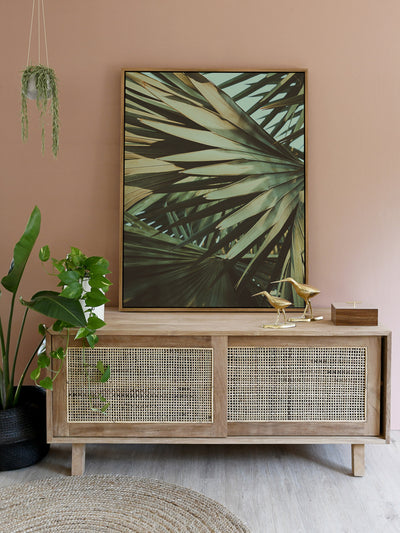 Golden Fan II Canvas Art Print | Lifestyle