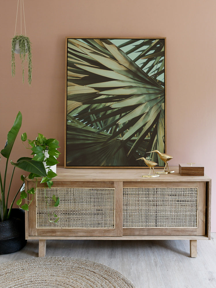 Golden Fan II Canvas Art Print | Lifestyle