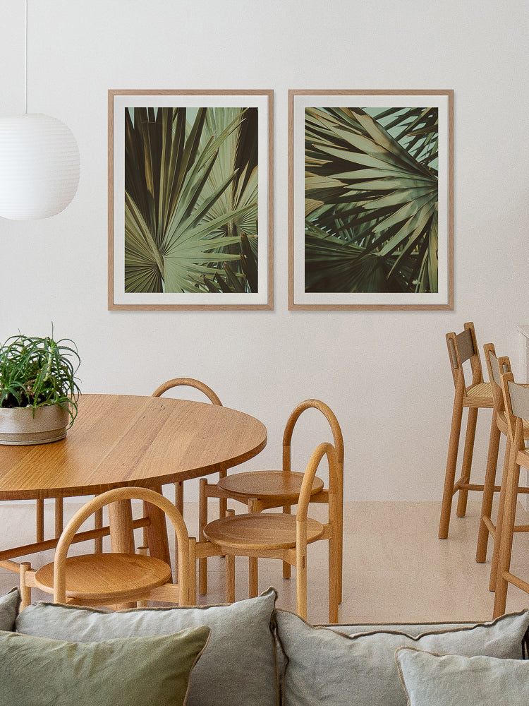 Golden Fan II Framed Art Print | Lifestyle