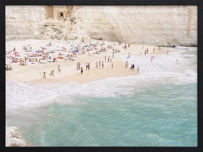 White Cliff Beach Framed Art Print