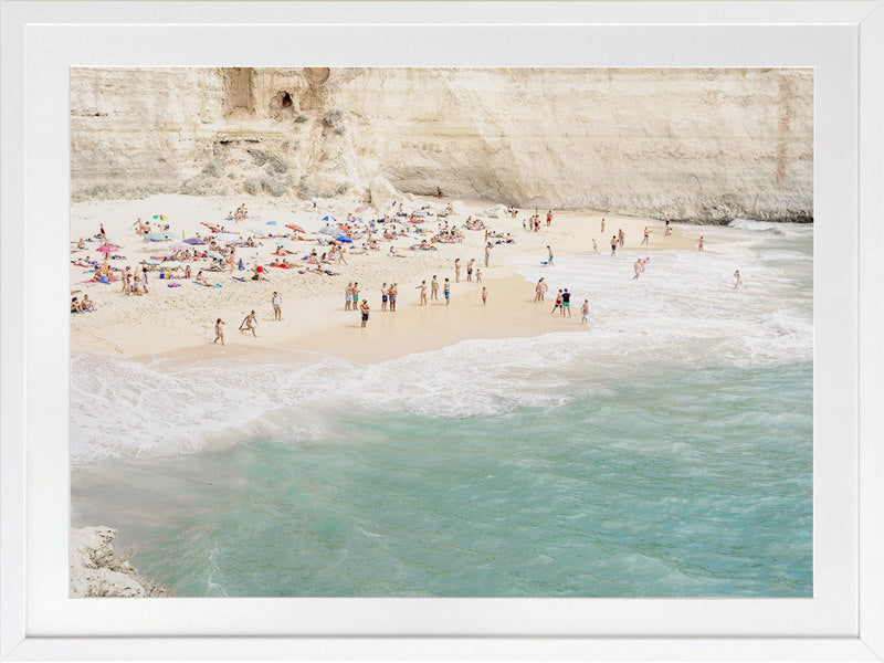 White Cliff Beach Framed Art Print