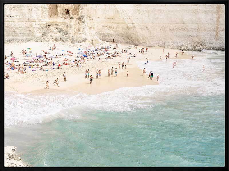 White Cliff Beach Canvas Art Print