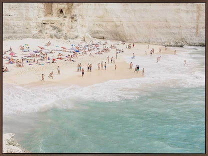 White Cliff Beach Canvas Art Print