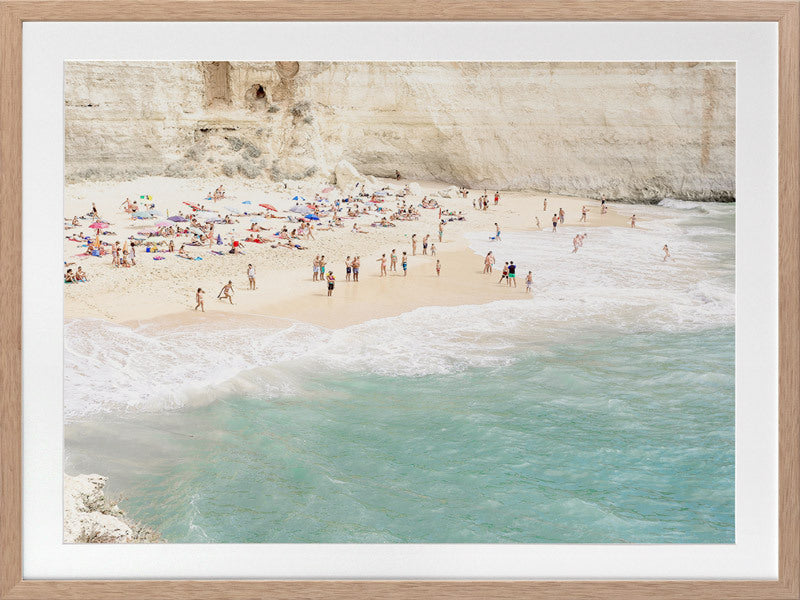 White Cliff Beach Framed Art Print